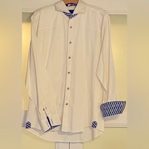 Bogosse European Men’s Designer Flip Cuff Dress Shirt
